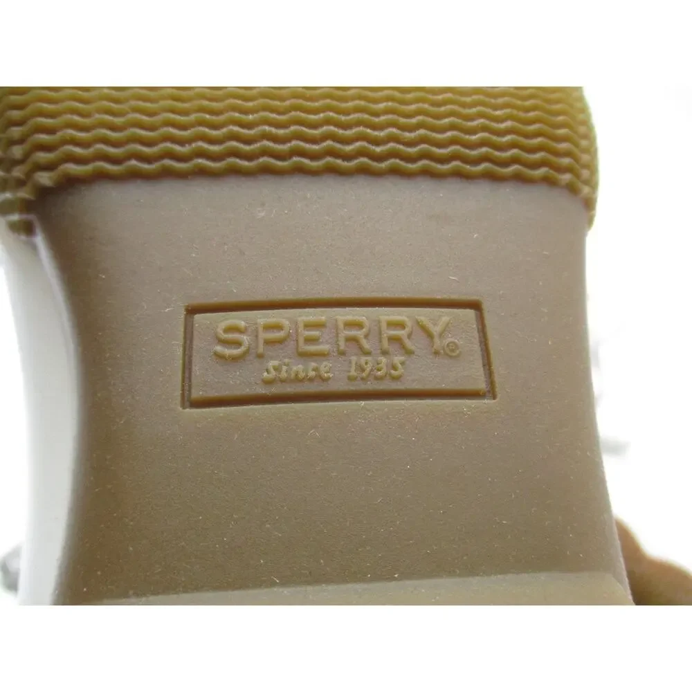 Sperry Saltwater Boots Girls Size 4 White Waterproof Duck Rain Snow Winter